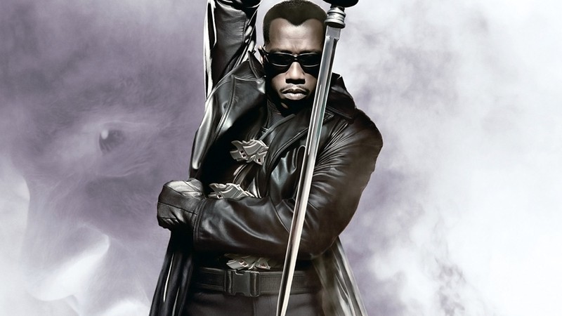 Wesley Snipes como o personagem das HQs Blade