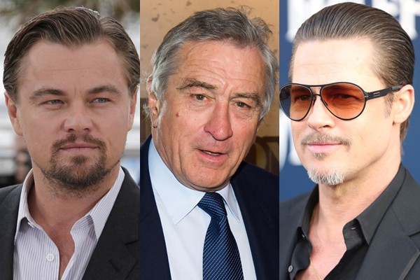 Brad Pitt, Leonardo DiCaprio, Robert De Niro