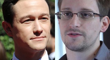 Joseph Gordon-Lewitt e Edward Snowden - Montagem: Glenn Greenwald/Richard Shotwell/AP
