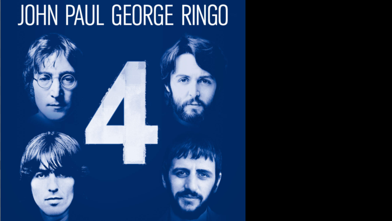 Capa de 4, EP lançado gratuitamente pela Apple, com músicas das carreiras solo dos quatro integrantes do Beatles