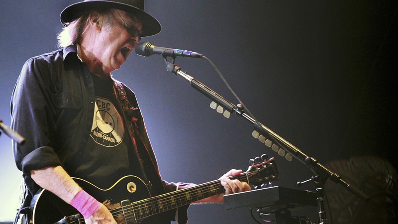 O músico canadense Neil Young
