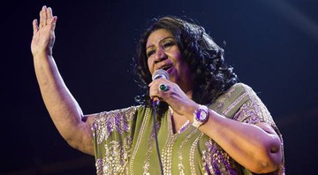 A cantora Aretha Franklin durante show em Nova Jérsei, nos Estados Unidos  - Charles Sykes/AP