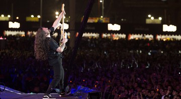 Andreas Kisser, guitarrista do Sepultura, no Rock in Rio 2013 - Marcos Hermes/Divulgação