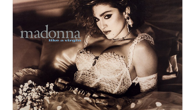 Capa do single "Like a Virgin", da Madonna.