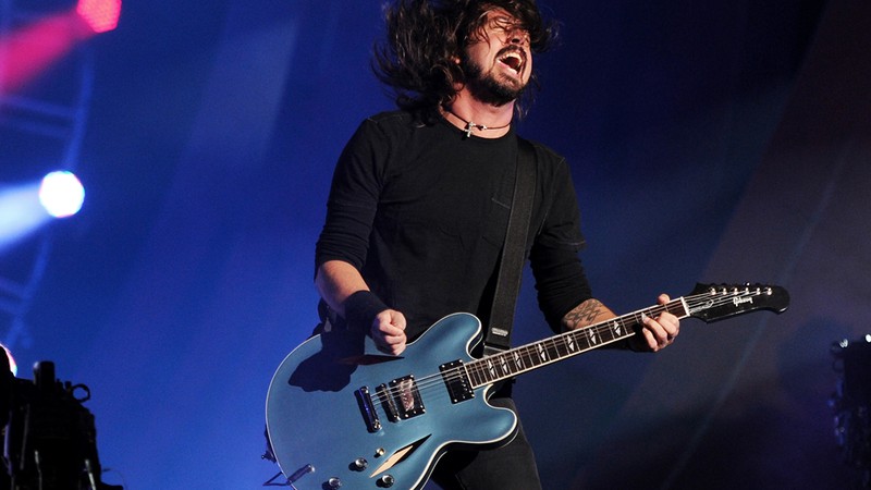 Dave Grohl e o Foo Fighters se apresentam no Global Citizen Festival, realizado no Central Park, em Nova York.