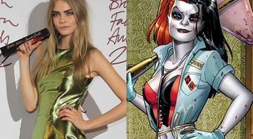 Cara Delevingne pode interpretar Harley Quinn no filme do <i>Esquadrão Suicida</i>. No Brasil, a personagem é conhecida como Arlequina. - Montagem/AP