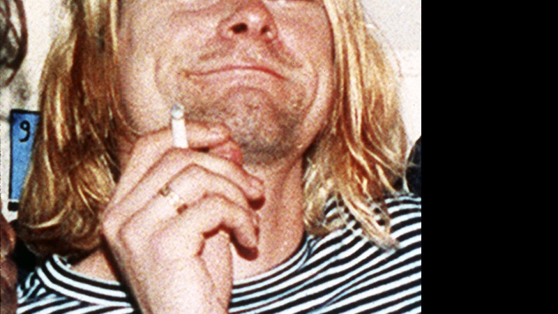 Kurt Cobain é fotografado em 1993
