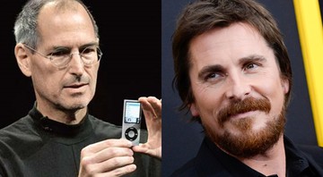 O fundador da Apple Steve Jobs e ator Christian Bale  - Montagem/AP