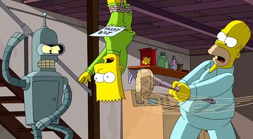 O encontro entre <i>Os Simpsons</i> e <i>Futurama</i> - Reprodução/EW