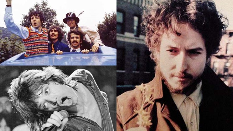 Bob Dylan, Beatles e Rolling Stones