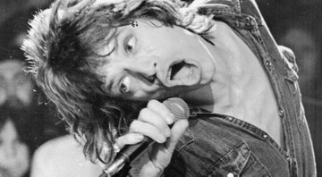 Mick Jagger, em ação com os Rolling Stones, em apresentação em San Francisco, em julho de 1972  - AP