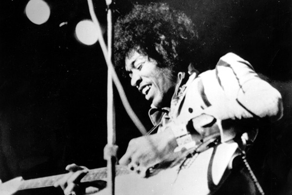 O guitarrista Jimi Hendrix
