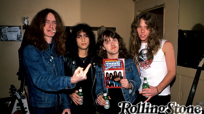 Primódios
(Da esq. para a dir.) Burton, Hammett, Ulrich e Hetfield.