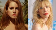 As cantoras Lana Del Rey e Courtney Love - Reprodução/Facebook/AP