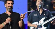 Vocalista do System of a Down, Serj Tankian, e o guitarrista do Rage Against The Mahcine, Tom Morello - AP/Reprodução