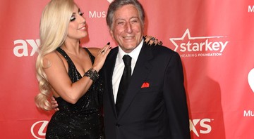 Lady Gaga e Tony Bennett no Grammy 2015 - AP