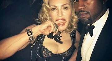 Madonna com Kanye West. - 