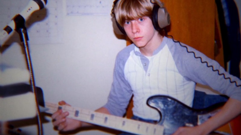 Kurt Cobain em cena do documentário Montage of Heck