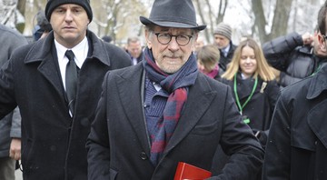 Diretor de cinema em Auschwitz, em janeiro de 2015 - Alik Keplicz