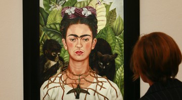 Exposição com quadro da pintora mexicana Frida Kahlo - Lilli Strauss/AP