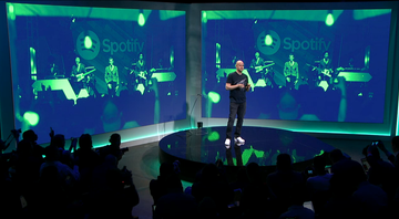 Daniel Ek, CEO do Spotify, em evento em Nova York. - Divulgação