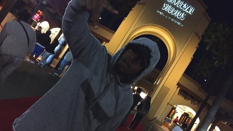 Kendrick Lamar na Universal Studios, em Hollywood.