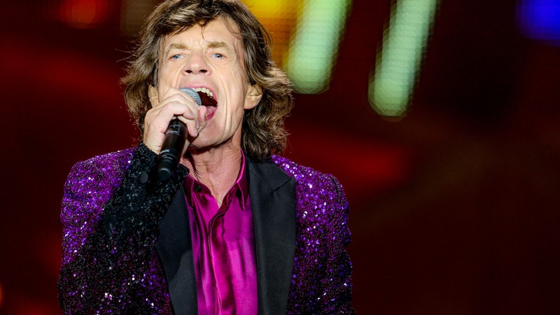 Mick Jagger em show dos Rolling Stones pela turnê Zip Code, de 2015