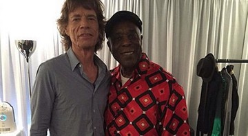 Mick Jagger e Buddy Guy durante show em 23 de junho de 2015, em Milwaukee, Estados Unidos - Reprodução / Instagram