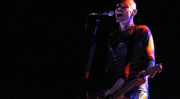 Billy Corgan durante show na Suíça, em 2008 - Alessandro Della Bella/AP
