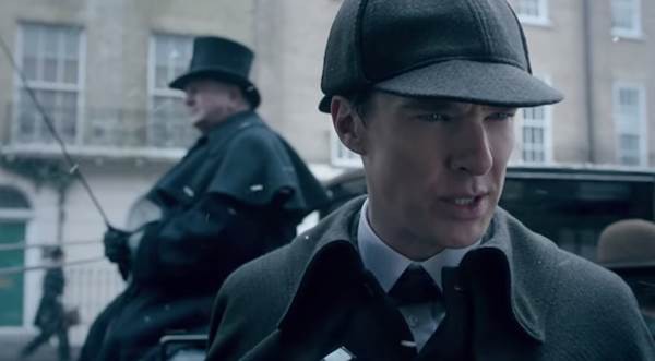Cena do especial de Natal da série Sherlock 