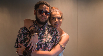 O rapper Emicida e a cantora Vanessa da Mata  - Ênio César