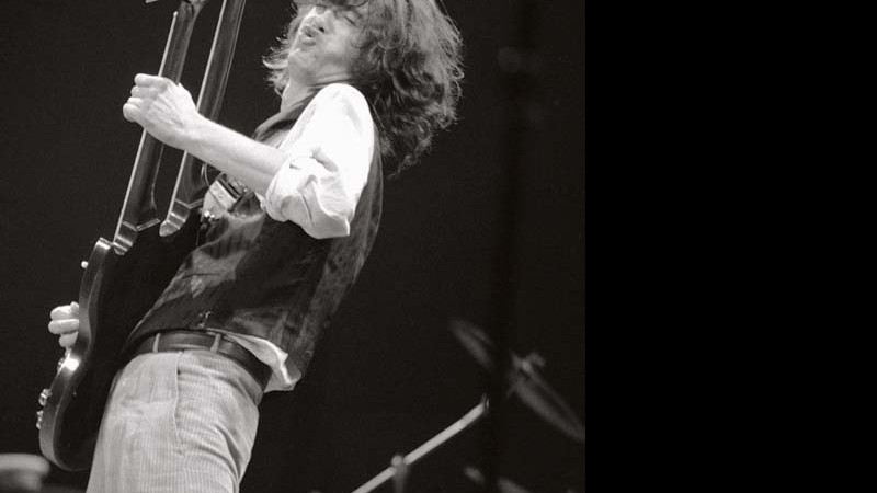 Jimmy Page após o fim da banda, nos anos 1980.