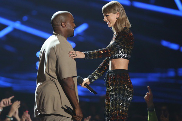 Kanye West e Taylor Swift no VMA