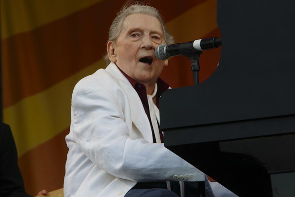 Jerry Lee Lewis durante show em New Orleans, em maio de 2015