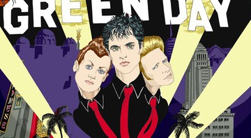 Pedaço do pôster do documentário <i>Heart Like A Hand Grenade</i>, do Green Day - Reprodução