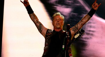 James Hetfield com o Metallica no Rock in Rio 2015 - Glaucio Burle/Estácio/Divulgação