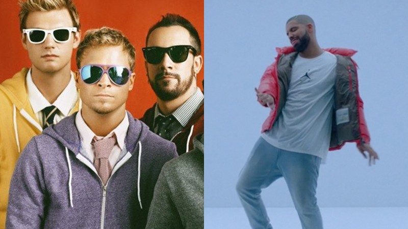 A boy band Backstreet Boys e o rapper Drake