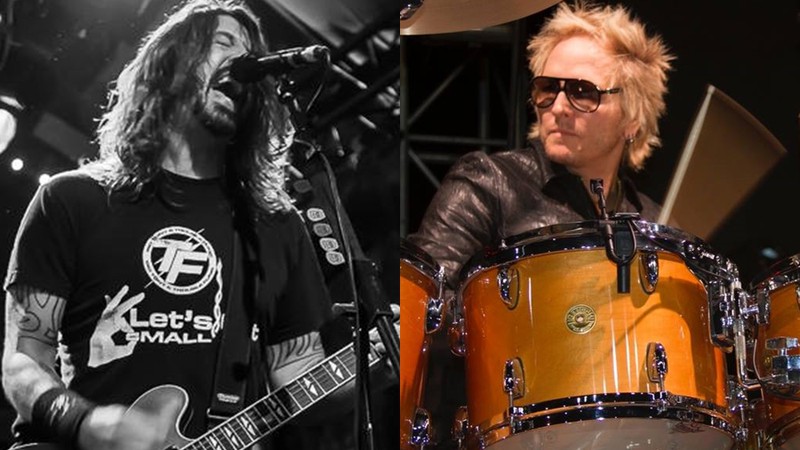 Dave Grohl, do Foo Fighters, e Matt Sorum, do Guns N' Roses