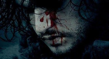 O personagem Jon Snow em parte do pôster da sexta temproada de Game of Thrones - Reprodução