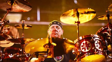 Neil Peart, baterista do Rush, em Helsinque, na Finlândia - AP