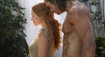 Alexander Skarsgård e Margot Robbie em <i>The Legend of Tarzan</i> - Reprodução/Twitter/ Jonathan Olley