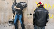 Steve Jobs retratado por Banksy como refugiado sírio - Reprodução/Site oficial