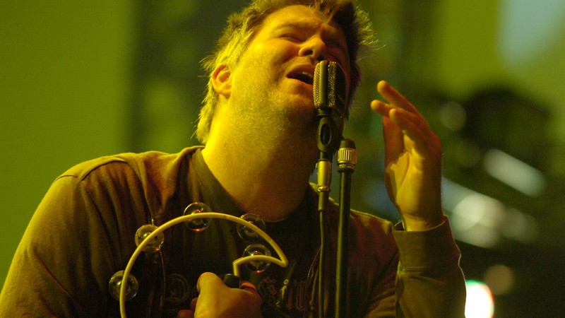 James Murphy durante apresentação do LCD Soundsystem em 2007