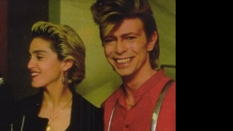 Madonna e David Bowie em foto publicada pela cantora no Instagram