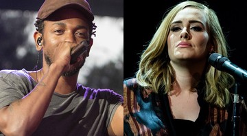 Adele e Kendrick Lamar, dois dos nomes que se apresentam no Grammy 2016 - AP