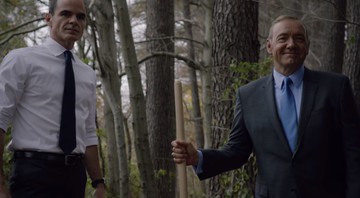 Frank Underwood e Doug Stamper em cena de teaser da quarta temporada de House of Cards - Reprodução/Vídeo