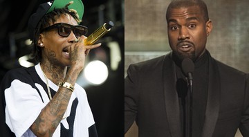 Os rappers Kanye West e Wiz Khalifa - AP