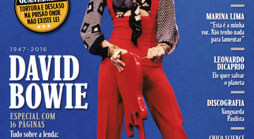 David Bowie estampa a capa da edição 114/fevereiro da <i>Rolling Stone Brasil</i> - Reprodução