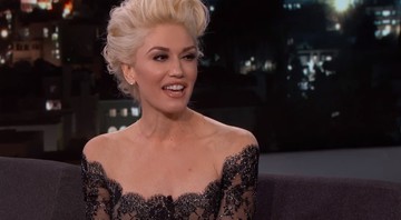 Gwen Stefani em entrevista a Jimmy Kimmel na TV norte-americana - Reprodução/Vídeo