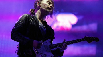 Thom Yorke à frente do Radiohead durante show no México, em 2012 - GDA/AP